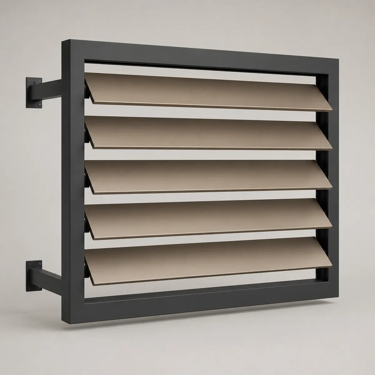 Bronze brise soleil, the real-world character this definition is written to capture