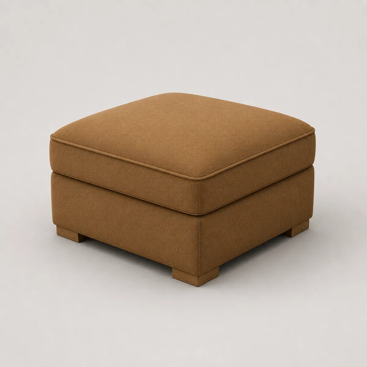 Tailored square ottoman, the real-world character this definition is written to capture